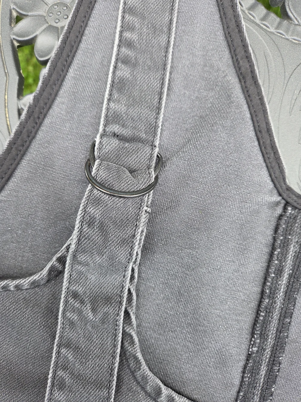 We The Free Washed Black Denim Mini Overall Dress - Picture 2 of 13